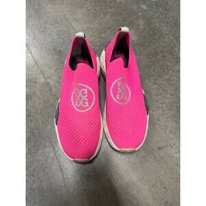 G Fore Shoes Womens 7 Bright Pink Golf Knit Limited Edition Sneaker Preppy
